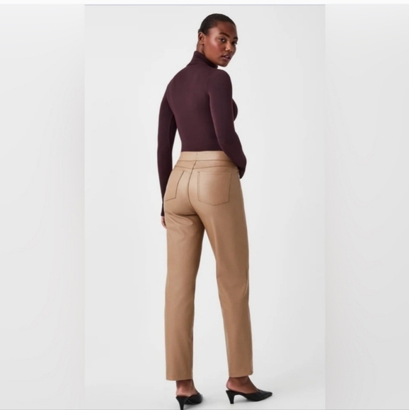 Spanx Leather Like Straight Pants - Picture 2 of 14